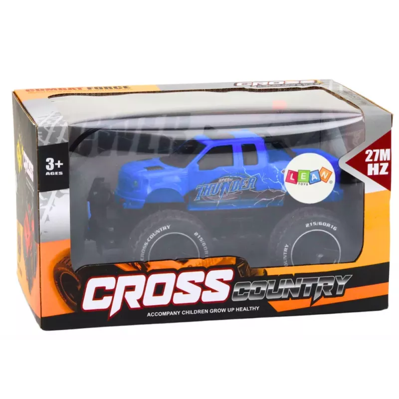 LEAN TOYS Carro de brincar Carro todo-o-terreno telecomandado RC 1:18 Azul