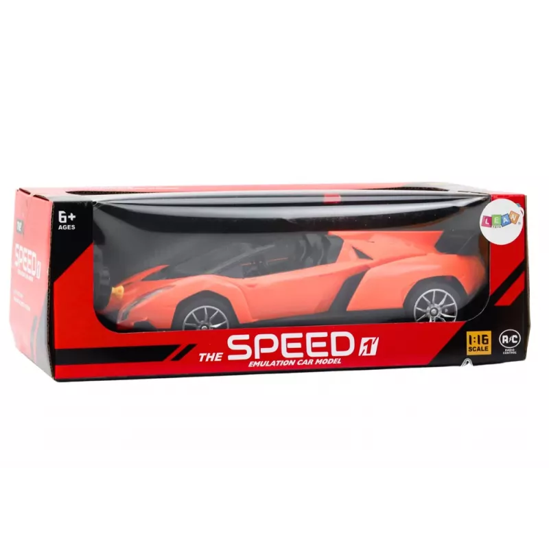 LEAN TOYS Carro desportivo telecomandado RC 1:16 Laranja