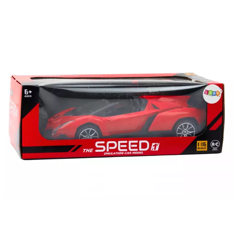 LEAN TOYS Carro desportivo telecomandado RC 1:16 Vermelho