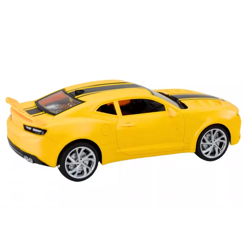 LEAN TOYS Carro de brincar Carro desportivo telecomandado RC 1:16 Amarelo