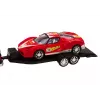 LEAN TOYS conjunto de pickup com camião reboque, semirreboque, carro desportivo e veículo todo-o-terreno