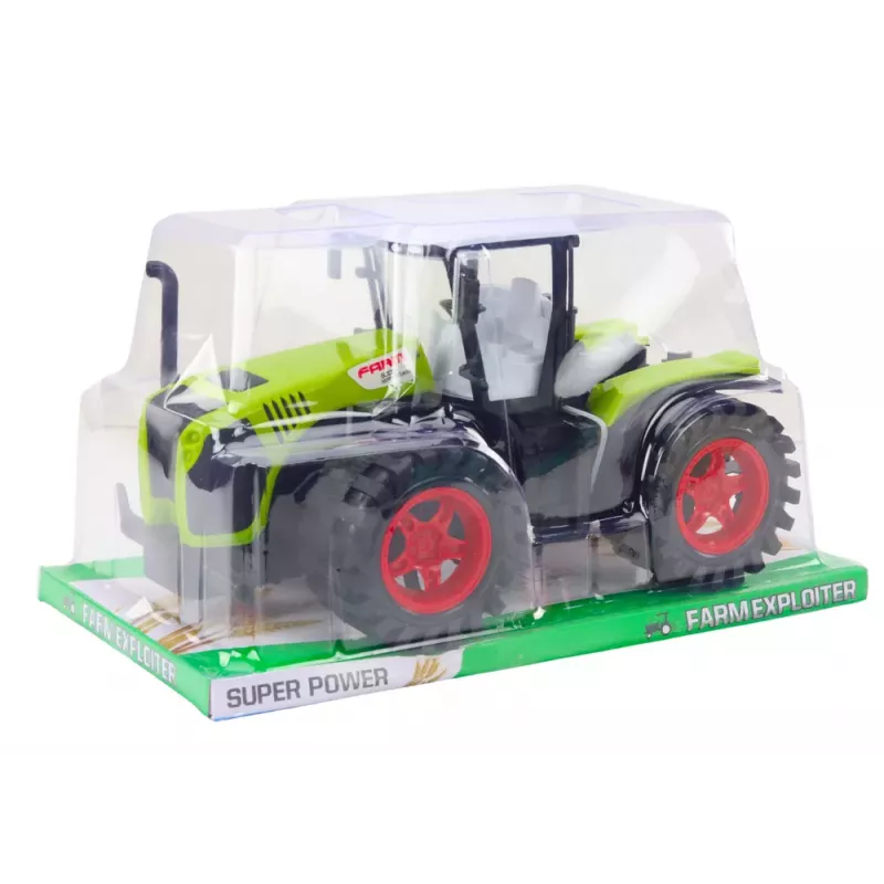 LEAN TOYS trator agrícola grande com tração por fricção veículo agrícola verde