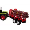 LEAN TOYS trator agrícola com atrelado de madeira e 9 árvores de Bali - Green Drive