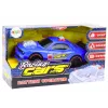 LEAN TOYS carro de corrida com luz, som e capô de abertura azul