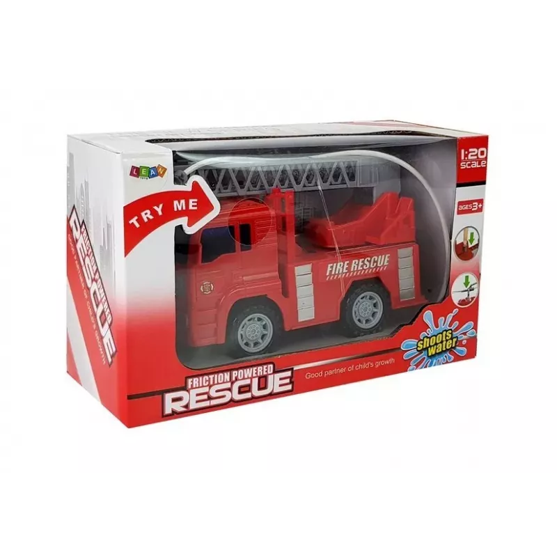 LEAN TOYS camião de bombeiros a pilhas 1:20 com água
