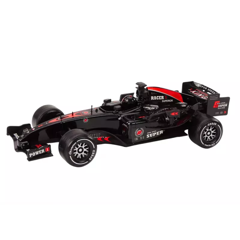 LEAN TOYS carro desportivo de corrida F1 com tração 1:10 preto sons