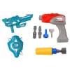 LEAN TOYS robô aparafusável com berbequim e chave de fendas, luz e som, vermelho