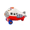LEAN TOYS avião de desenhos animados asas giratórias DIY vermelho