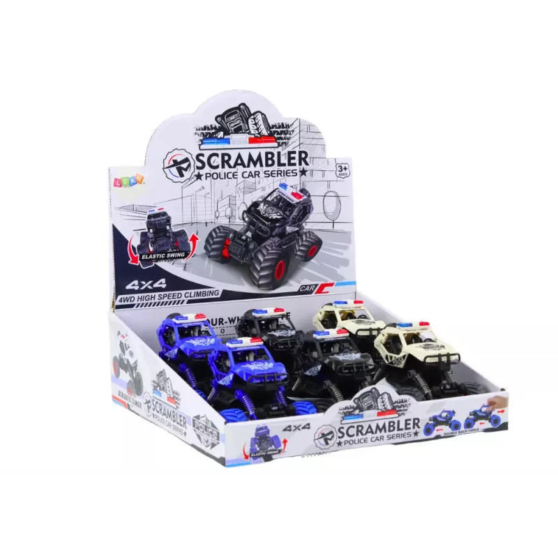 LEAN TOYS Carro de Polícia Acionamento por Fricção 3 Cores Todo-o-Terreno
