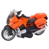 LEAN TOYS Mota Desportiva com Acionamento por Fricção, 3 Designs Amarelo Laranja Branco
