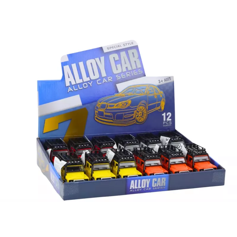 LEAN TOYS Carro Todo-o-Terreno 1:32 Luzes Sons Acionamento Portas Abertas Metal