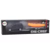LEAN TOYS Carro Todo-o-Terreno Preto com Reboque Barco Laranja