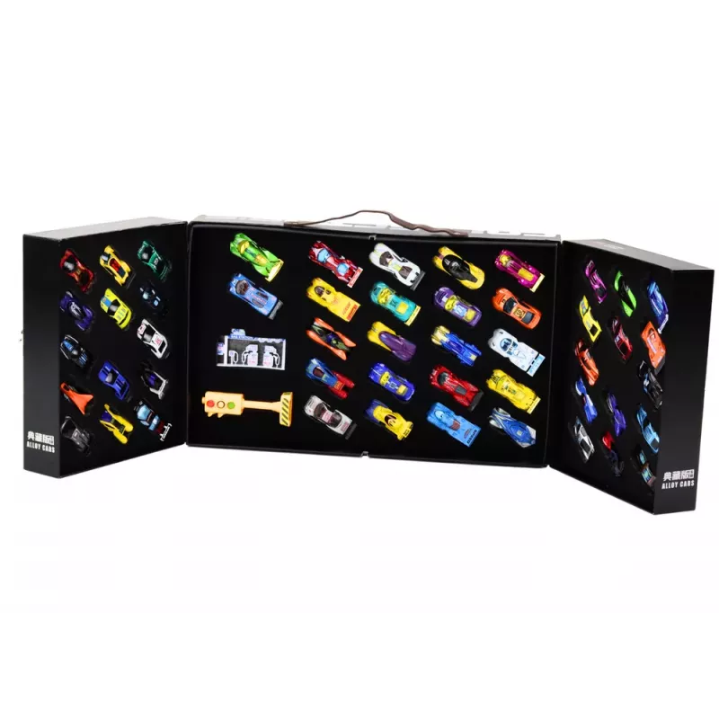 LEAN TOYS Conjunto com 50 Molas Flexíveis de Trânsito em Mala para Carros Desportivos