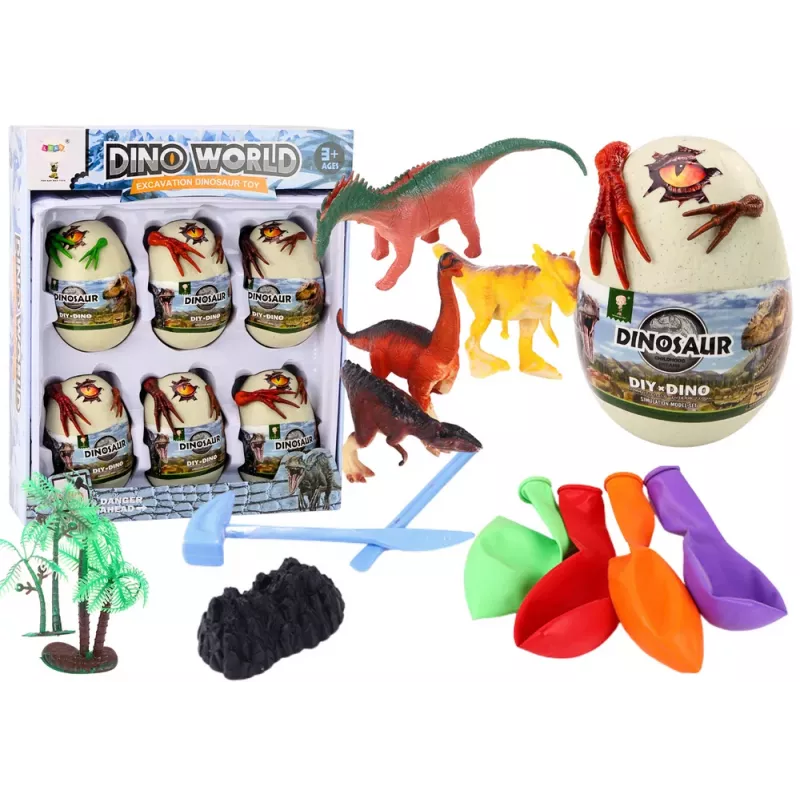 LEAN TOYS Conjunto Arqueológico Criativo Ovos de Gelo com Dinossauros