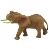 LEAN TOYS Figura de coleção elefante africano com tromba levantada safari