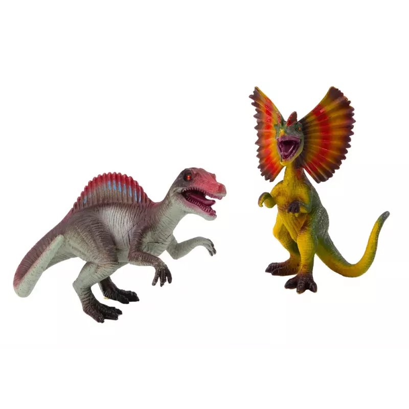 LEAN TOYS Conjunto de figuras de dinossauros espinossauro dilofossauro 2 unid.