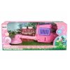 LEAN TOYS Máquina de bolas de sabão corta-relva aparador duas soluções rosa