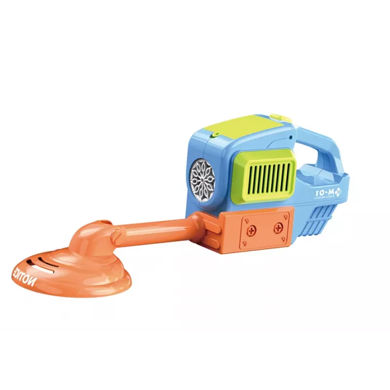 LEAN TOYS Máquina de bolas de sabão corta-relva aparador duas soluções azul