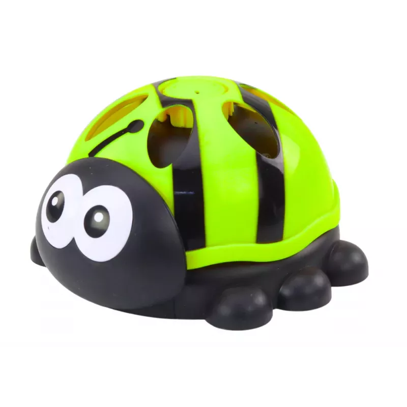 LEAN TOYS Aspersor de jardim joaninha fonte de água verde