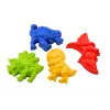 LEAN TOYS Conjunto de balde de areia com regador de duche e moldes dinossauros