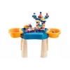 LEAN TOYS Mesa multifunções 4 em 1 blocos de construção pesca pintura azul