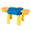 LEAN TOYS Mesa multifunções 4 em 1 blocos de construção pesca pintura azul