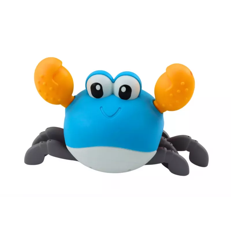 LEAN TOYS Brinquedo de banho caranguejo de corda anda nada azul