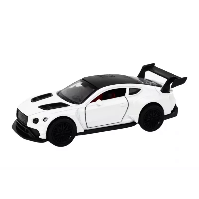 LEAN TOYS Carro desportivo 1:32 propulsão por fricção branco pérola