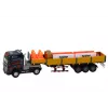 LEAN TOYS Camião com atrelado azul 1:24 acessórios de camião TIR sons