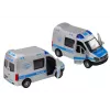 LEAN TOYS Carro de polícia 1:32 com portas de abrir, luzes, sons e motor de recuo