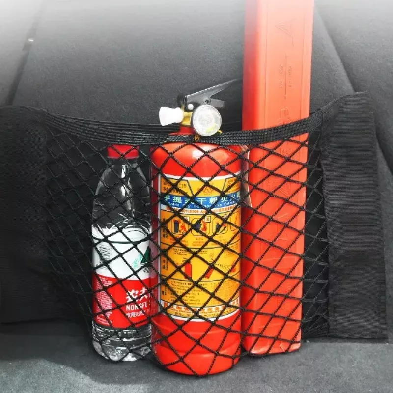 LEAN Organizador de rede para bagageira de carro bolsa com parafusos resistente 20 x 26 cm