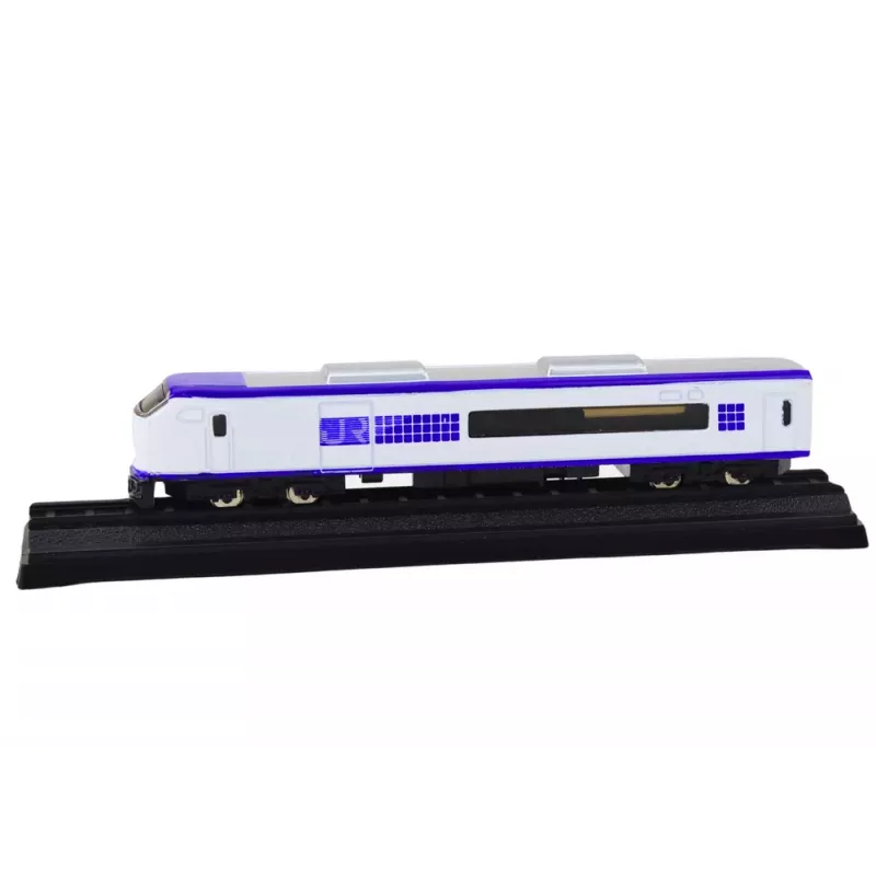 LEAN TOYS Vagão de comboio de coleção 1:48 metal branco e azul