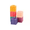 LEAN TOYS Blocos de aprendizagem macios animais números letras coloridos 12 unid.