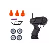 LEAN TOYS Carro desportivo R/C com controlo remoto 1:24 laranja com rodas intercambiáveis