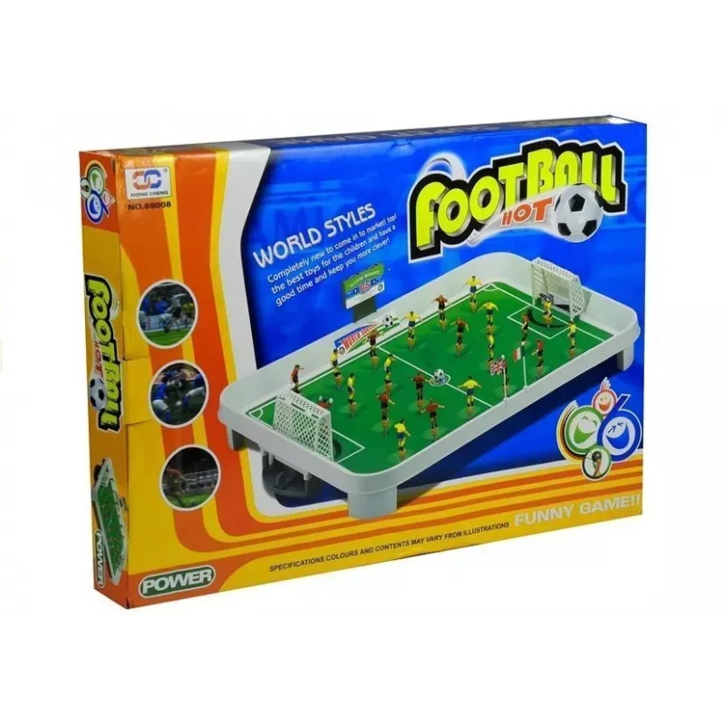 LEAN TOYS Jogo de matraquilhos com molas, campo de futebol grande