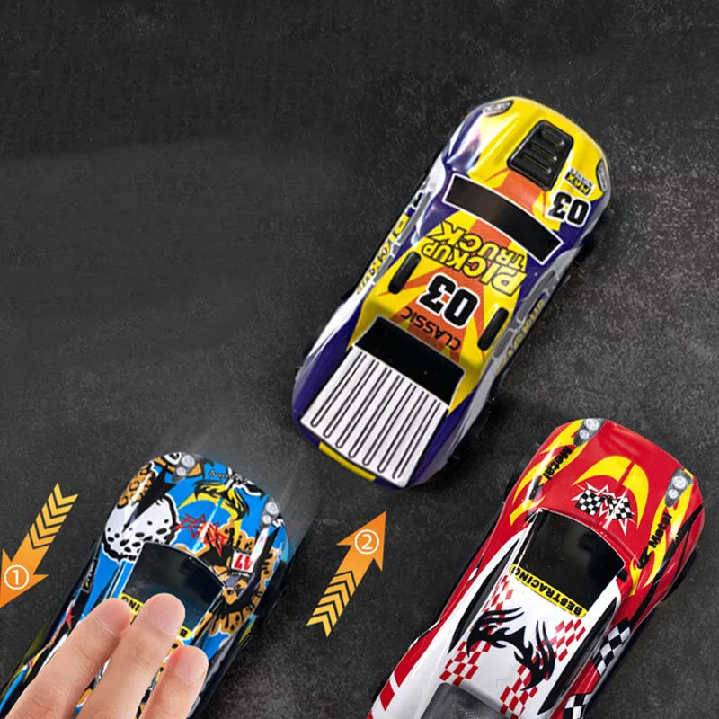 LEAN TOYS Conjunto com 25 carros de brincar de recuo, veículos variados, coloridos, propulsão por fricção, sem pilhas necessárias, para crianças a partir dos 3 anos