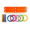 LEAN TOYS Jogo de destreza lançamento de argolas ao alvo colorido