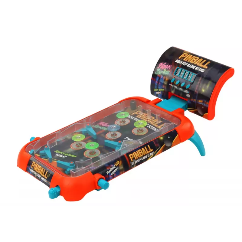 LEAN TOYS Jogo de pinball arcada com luzes LED, efeitos sonoros e visor digital