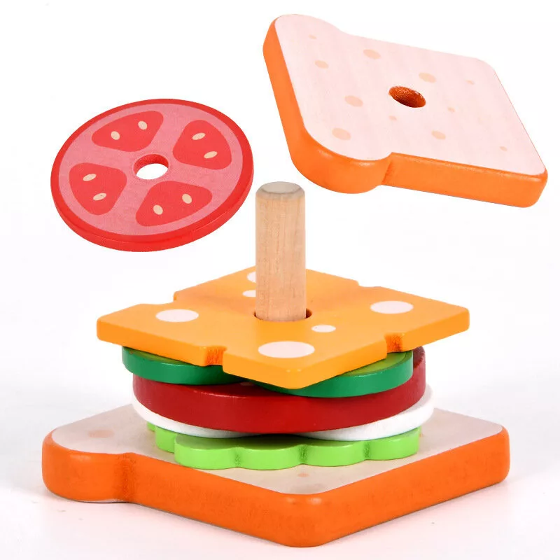 LEAN TOYS Sandes de madeira 8 cartões de receitas 10 unid.