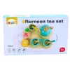 LEAN TOYS Conjunto de chá e café para crianças em madeira 15 peças