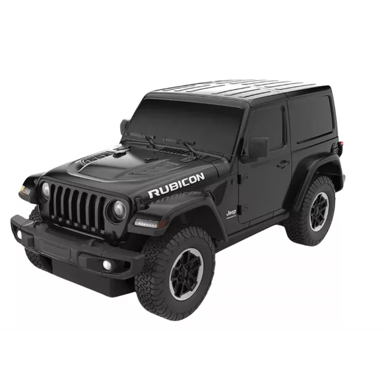 JEEP Wrangler JL Rubicon telecomando carro RC Rastar preto 1:24