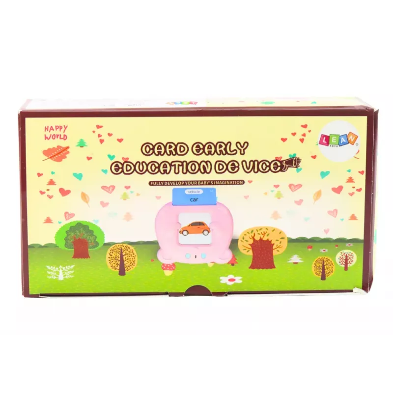 LEAN TOYS Tablet para cartões de aprendizagem polaco inglês 224 palavras azul