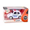 LEAN TOYS Carro de polícia clássico 1:38 com luzes e sons branco