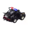 LEAN TOYS Carro de polícia clássico 1:38 com luzes e sons preto