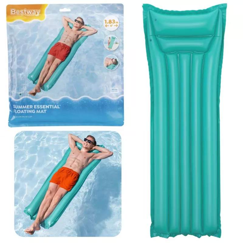 Bestway Colchão de Natação Insuflável Verde 44007