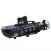 LEAN TOYS Submarino Militar Preto Luzes Sons