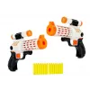 LEAN TOYS Conjunto de 2 Blasters de Dardos de Espuma com 20 Dardos de Ventosa - Conjunto de Pistolas de Brinquedo de Mola Manual para Crianças a partir dos 6 Anos