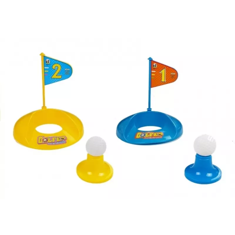 LEAN TOYS Conjunto de Golfe Infantil com Tacos, Buracos, Bandeiras e Bolas