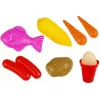 LEAN TOYS Cozinha Infantil Interativa com Frigorífico, Torneira, Acessórios, 58 Peças