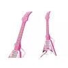 LEAN TOYS Gitarra elétrica para crianças com luzes e melodias rosa